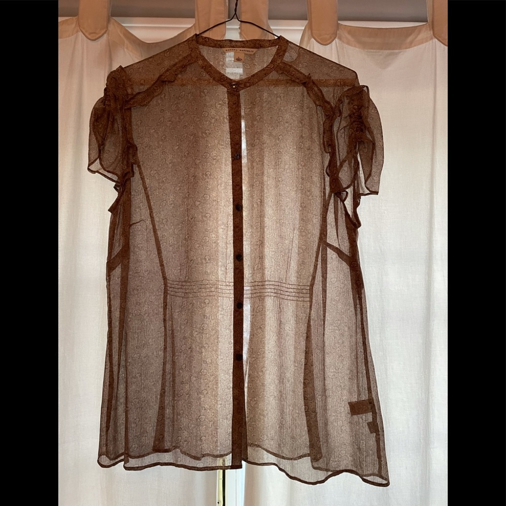 Women’s Sheer Banana Republic Dress Blouse